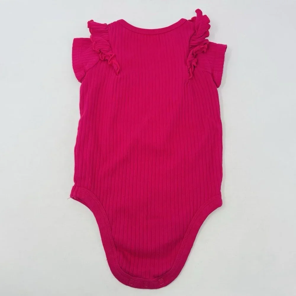 Members Mark Baby Girls 12 Months 5 Pack Animal Print/Floral Bodysuits Pink 2275